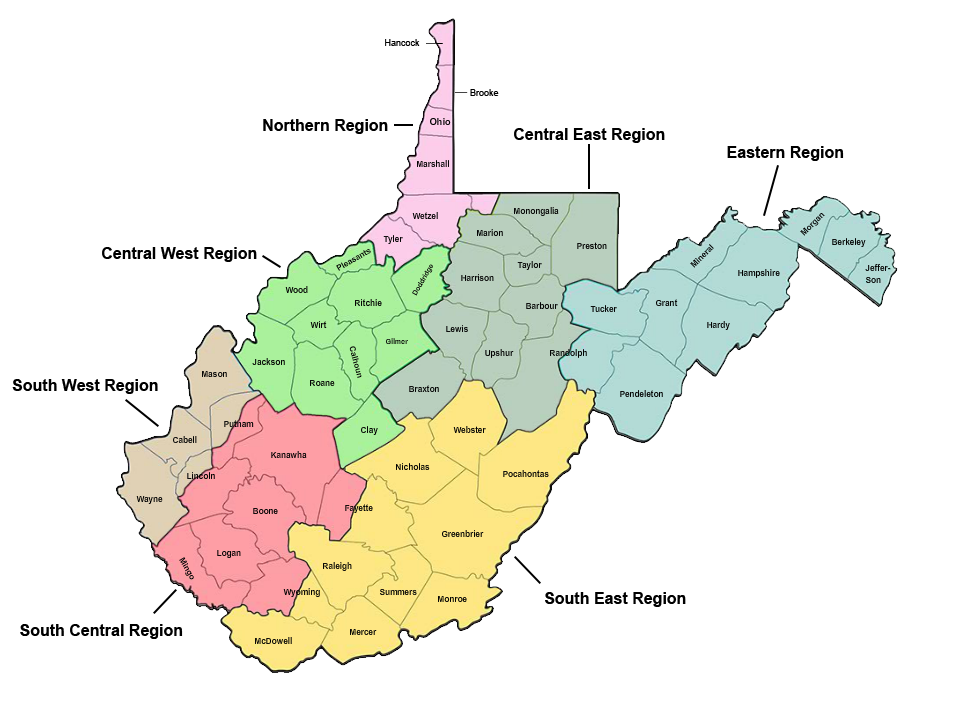 Statewide Campus West Virginia School Of Osteopathic Medicine   Swc Map 