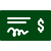 Paycheck Icon Dark green
