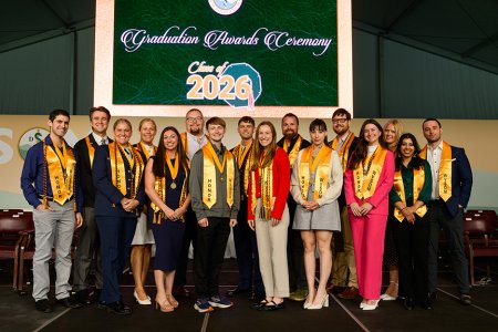 Group of honors students