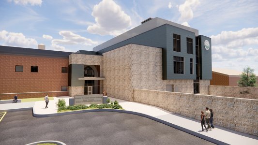 Architectural rendering of WVSOM Science Building