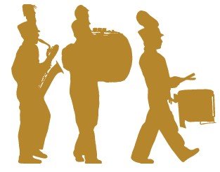 Marching Band Silhouettes