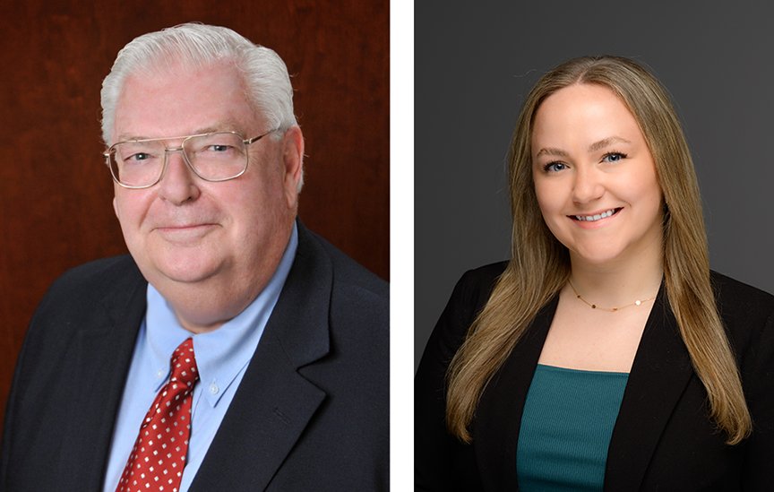 David Rader, left, and Bryn Hawbaker, right