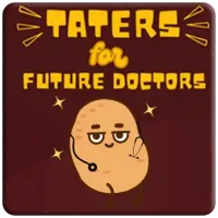 Taters for Future Doctors with potato drawing wearing stethoscope 