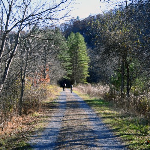 Bikers on the Greenbrier River Trail